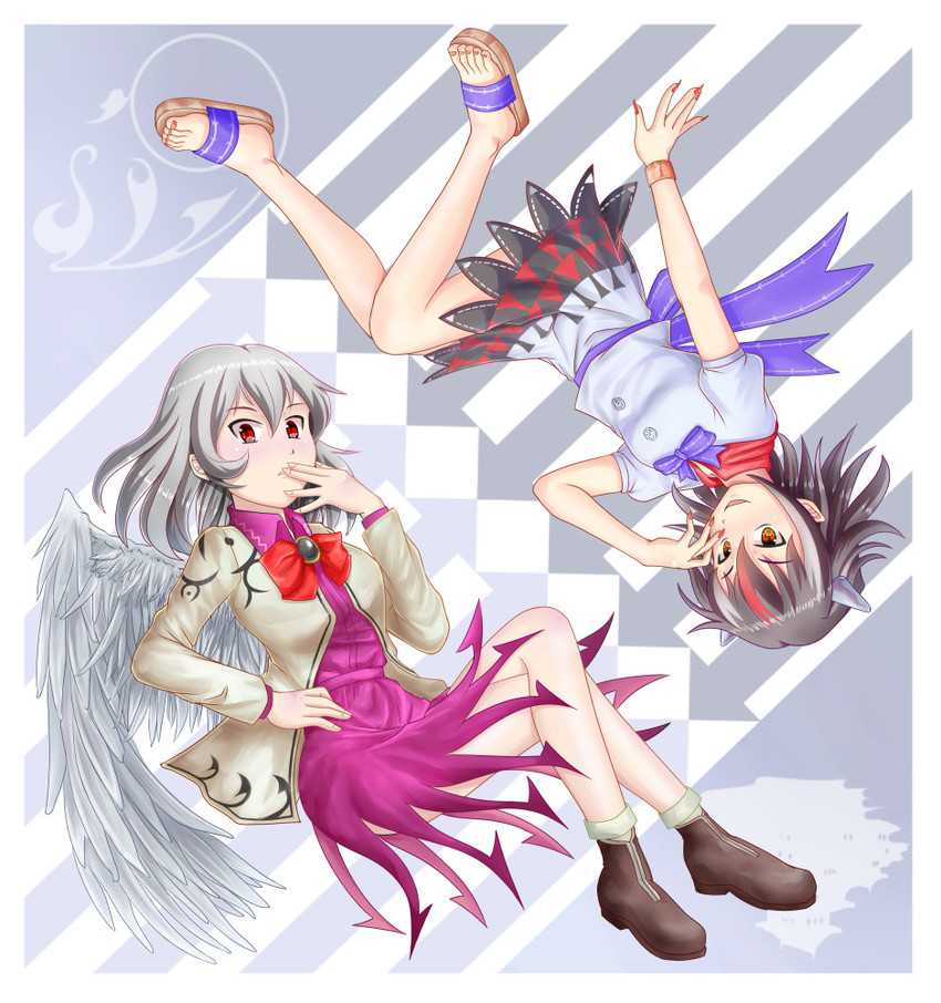 kijin seija and kishin sagume (touhou) drawn by kisaragi_koushi