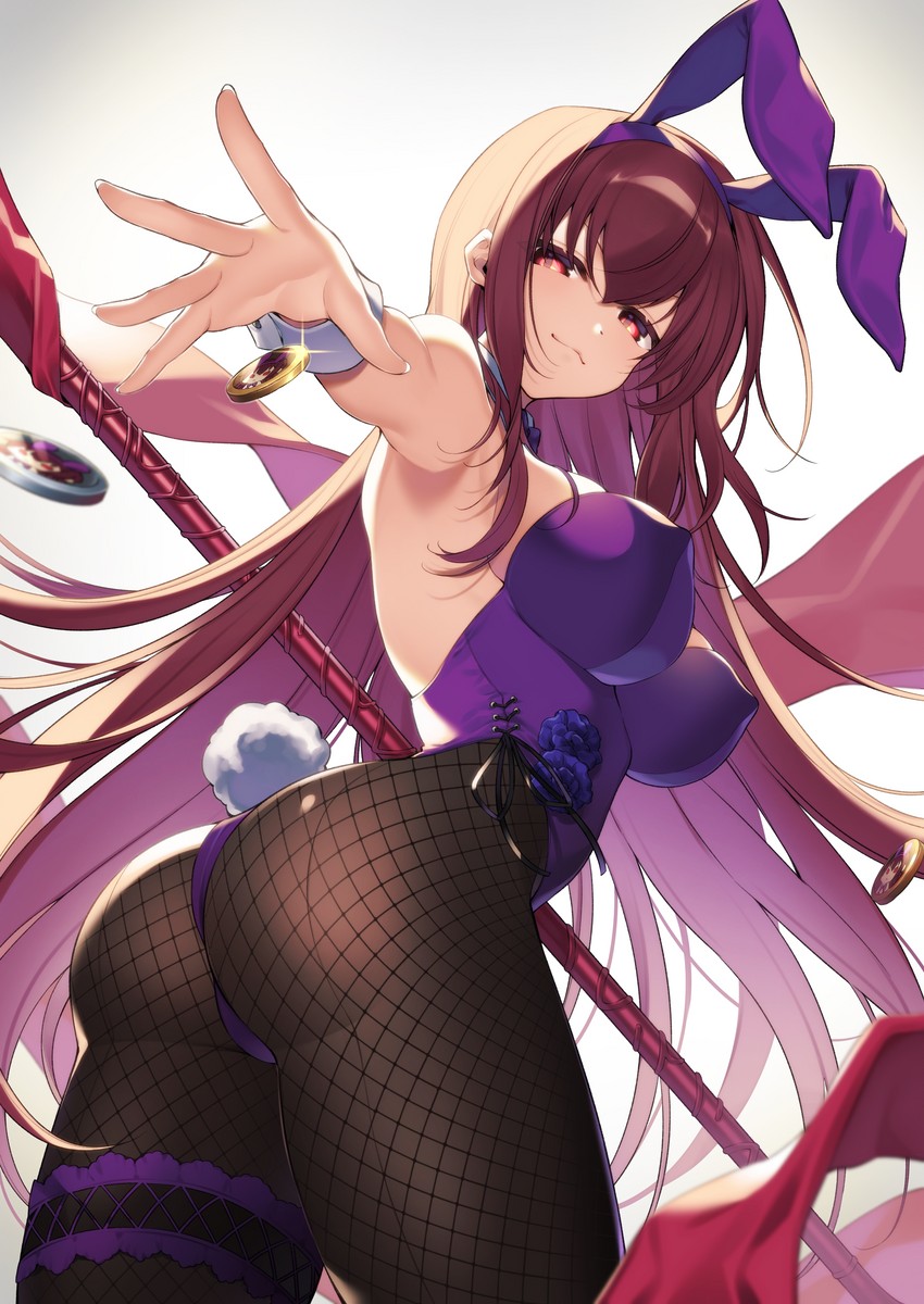 scathach (fate and 1 more) drawn by kan'yu_(citron_82)