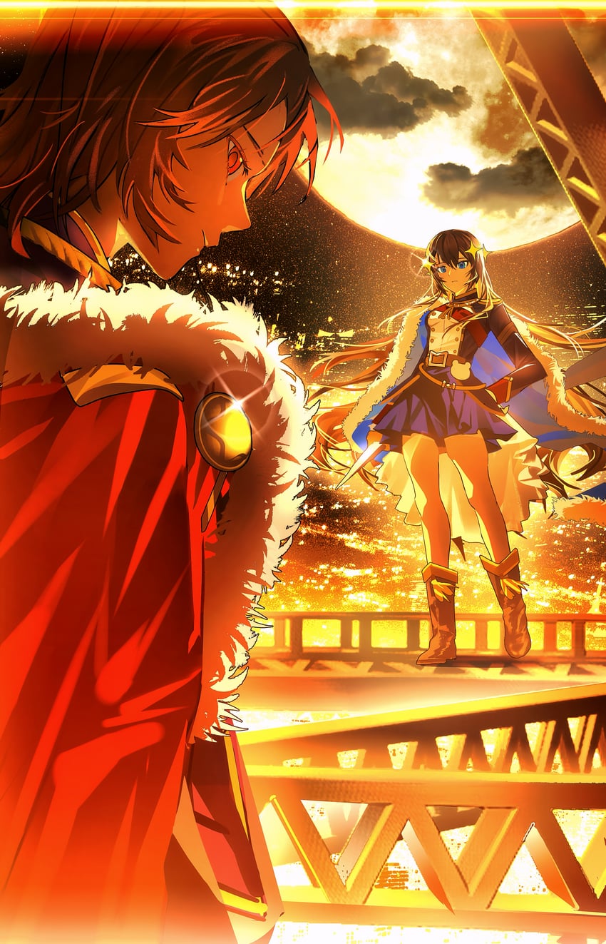 aijou karen and kagura hikari (shoujo kageki revue starlight) drawn by wu_huo_(nor020113)