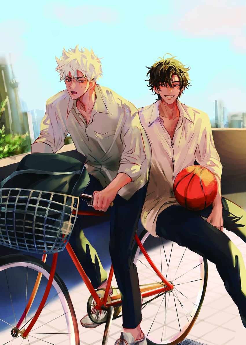 cheng xiaoshi and lu guang (shiguang dailiren) drawn by hukusaya