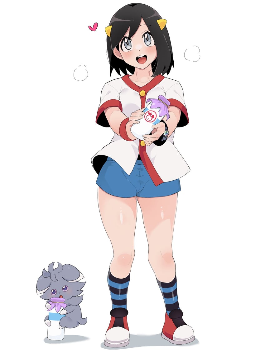 calem, whitney, and espurr (pokemon and 2 more) drawn by sana_(37pisana)