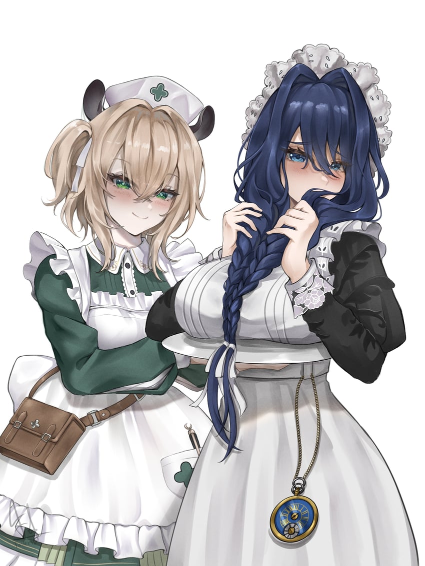 ouro kronii and nimi nightmare (hololive and 2 more) drawn by idfasler