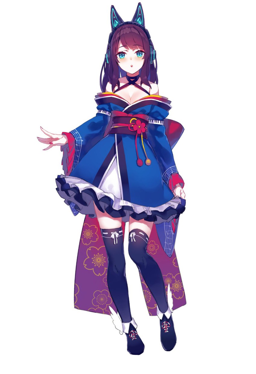 kurama tsumugi (re:act and 1 more) drawn by yasumo_(kuusouorbital)