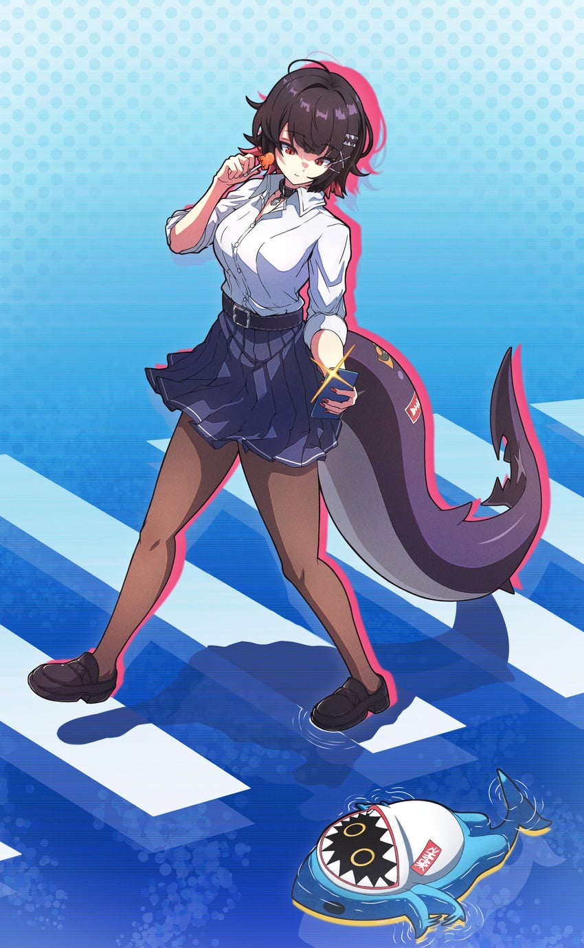 ellen joe and sharkboo (zenless zone zero) drawn by kaiju_ryoku