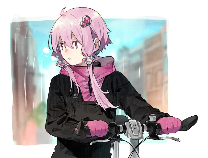 yuzuki yukari (vocaloid and 1 more) drawn by hitogome