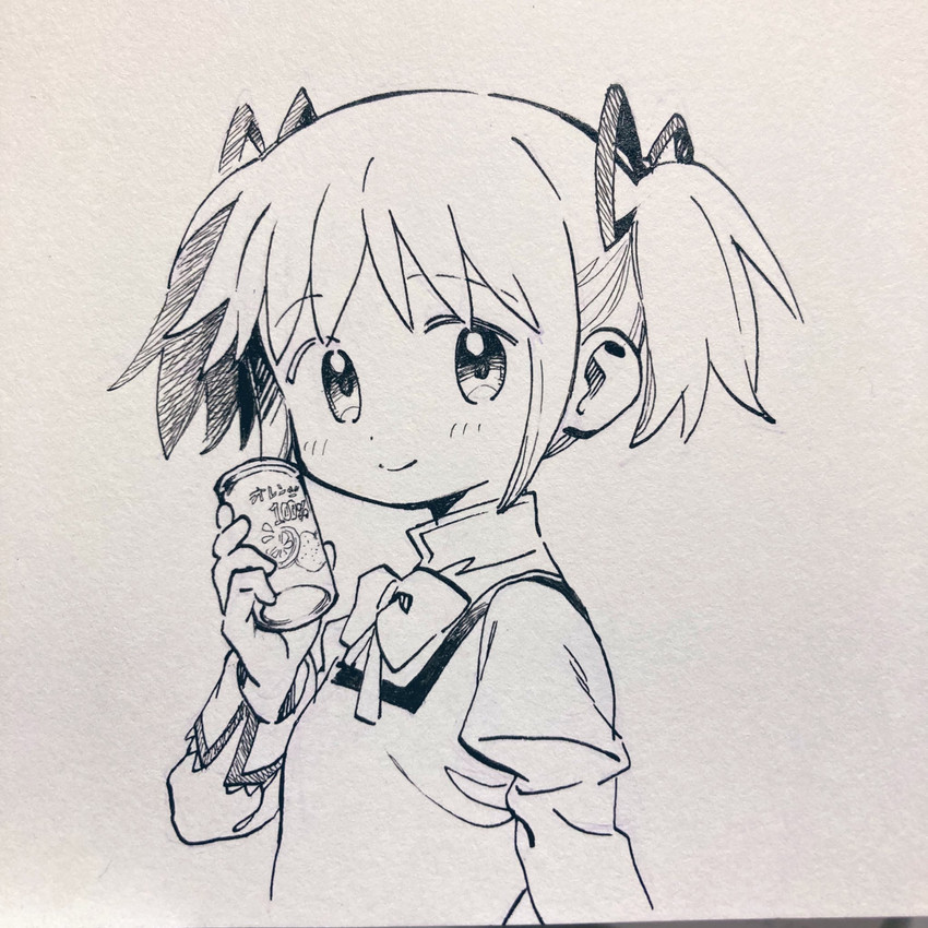 kaname madoka (mahou shoujo madoka magica) drawn by no+bi=