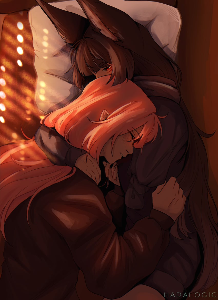 hoshimi miyabi and tsukishiro yanagi (zenless zone zero) drawn by hadalogic