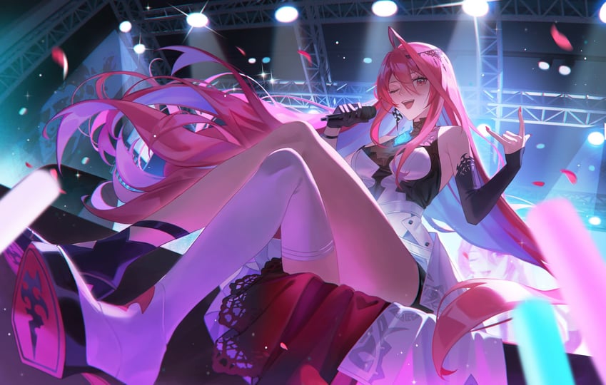 elizabeth rose bloodflame (hololive and 1 more) drawn by xiisalt