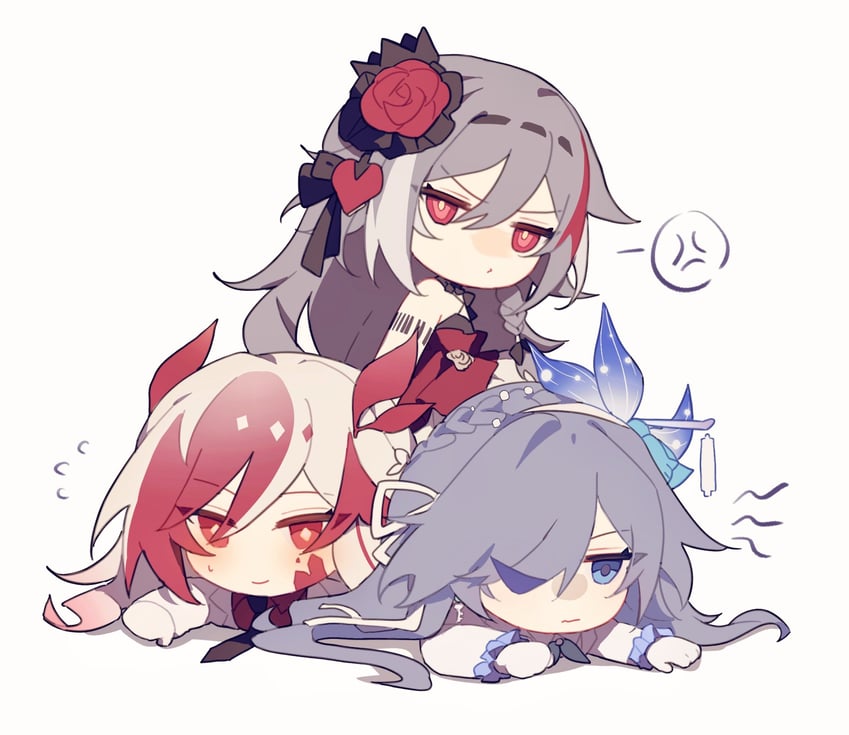 fu hua and herrscher of sentience (honkai and 1 more) drawn by haruka_(rsyaooooo)