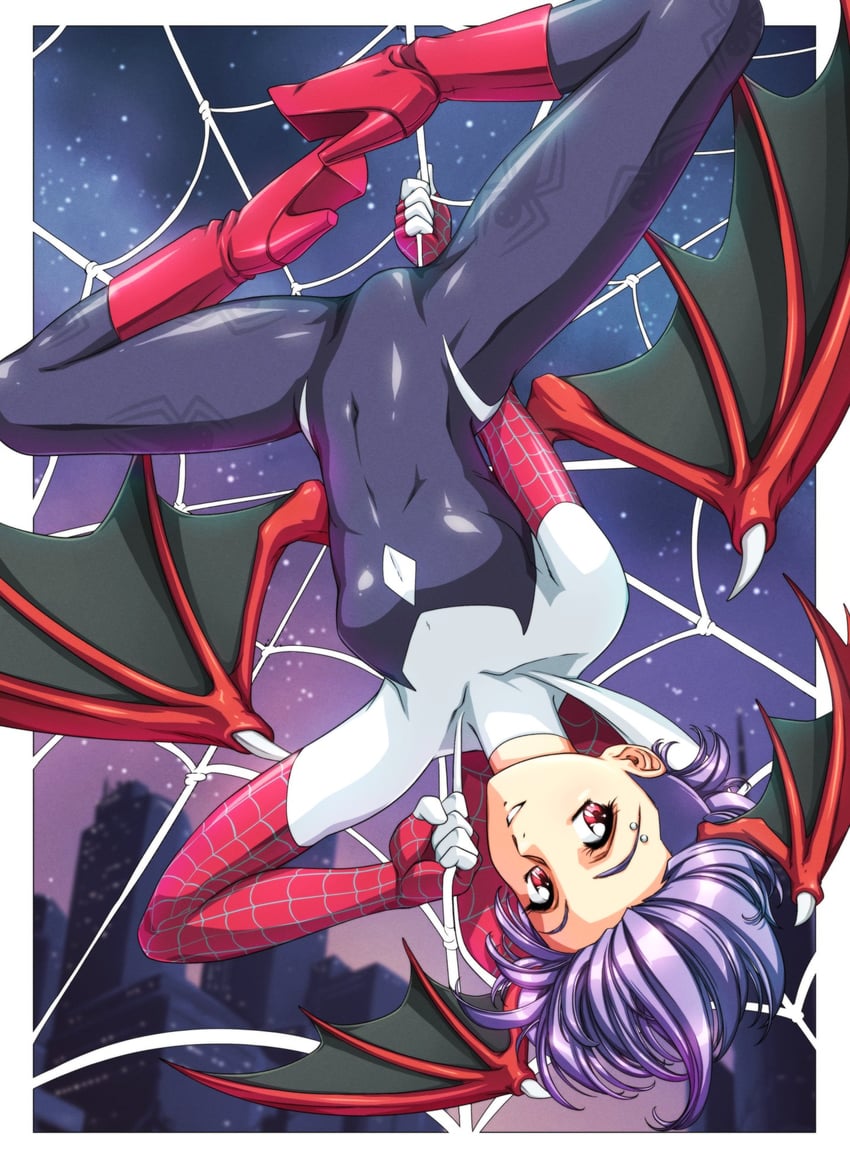lilith and spider-gwen (marvel and 2 more) drawn by sirknightbot