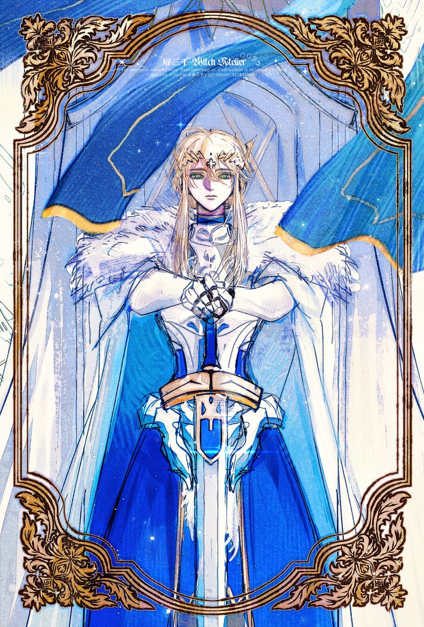 artoria pendragon (fate and 1 more) drawn by f3000_kiara