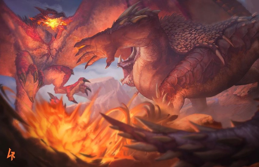 rathalos, nergigante, rodan, and anguirus (monster hunter and 4 more) drawn by chipyray