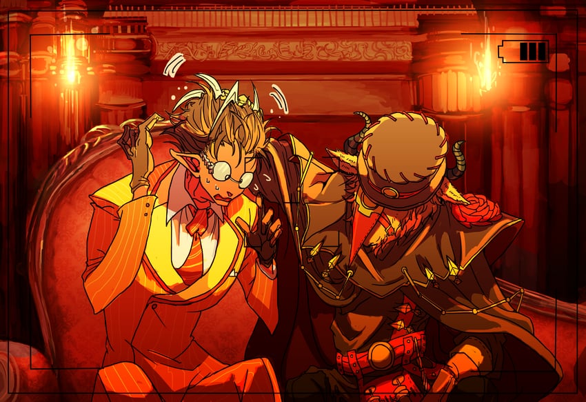 demiurge and ulbert alain odle (overlord) drawn by mashur00m