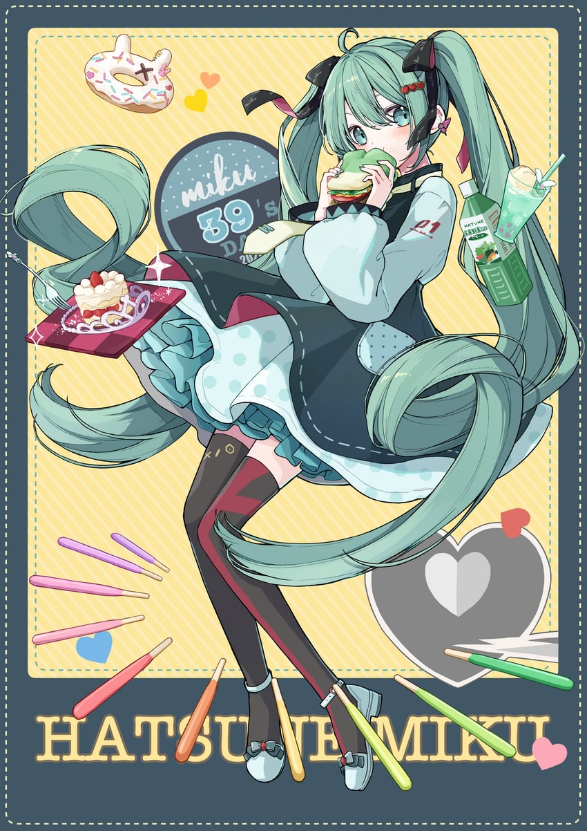 hatsune miku (vocaloid and 4 more) drawn by nagitofuu