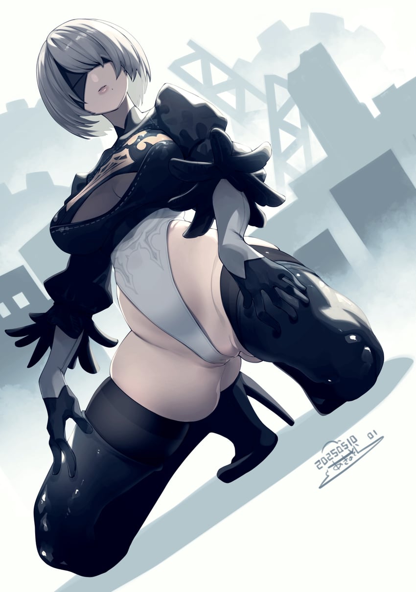 2b (nier and 1 more) drawn by akino_sora