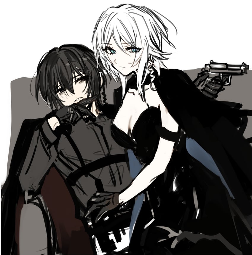 faust and yi sang (project moon and 1 more) drawn by sp0i0ppp