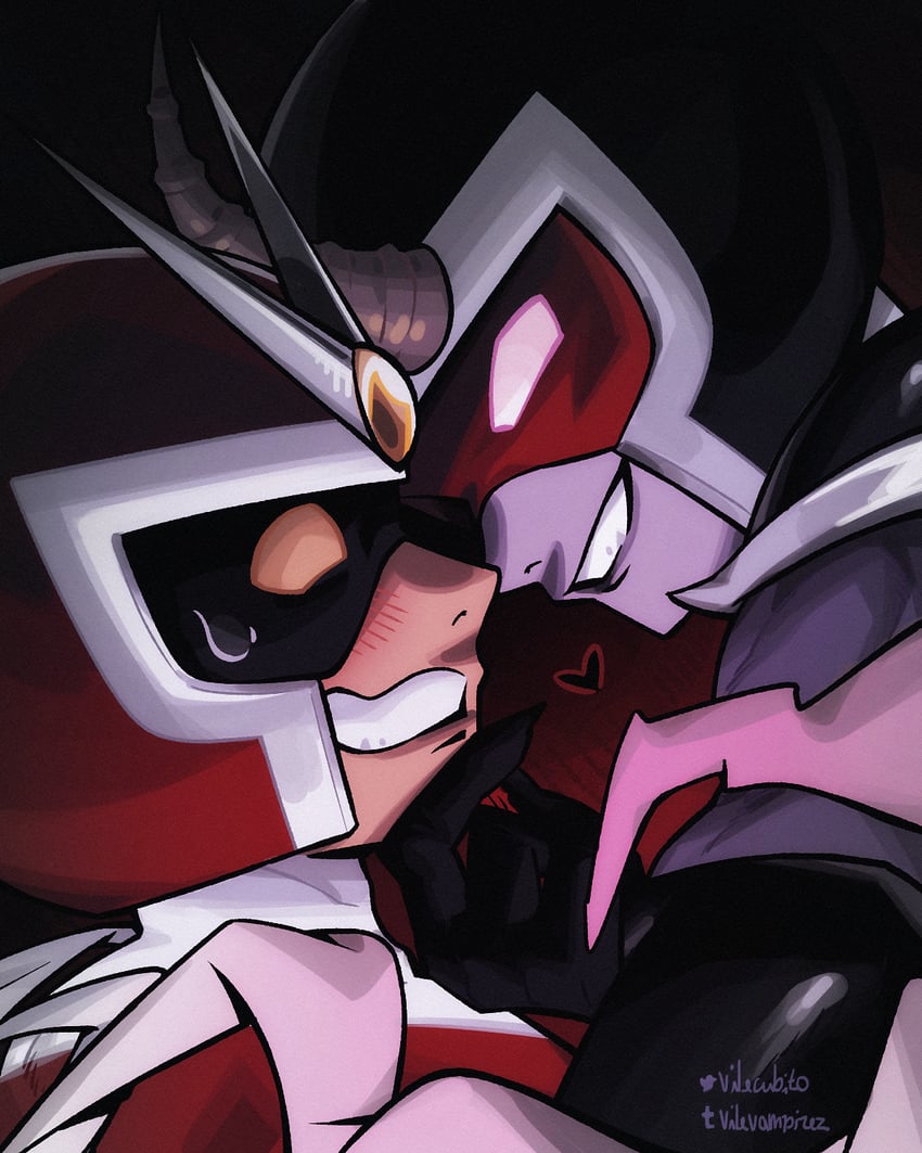viewtiful joe and alastor (viewtiful joe) drawn by vilevampire