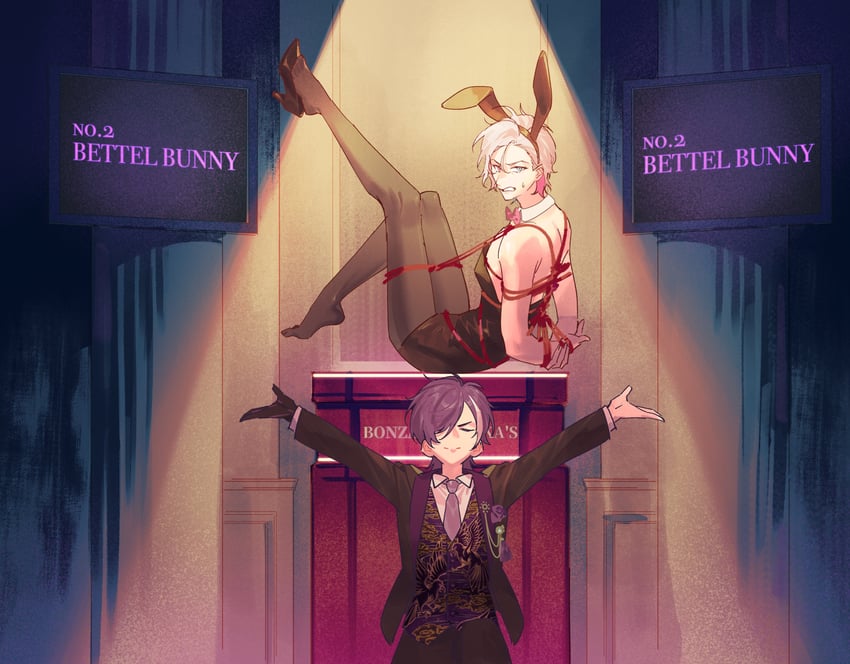 gavis bettel and banzoin hakka (holostars and 2 more) drawn by lynnear