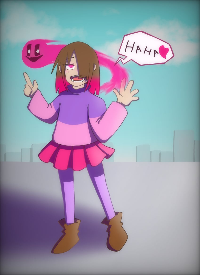 bete noire and akumu (undertale and 1 more) drawn by kumu