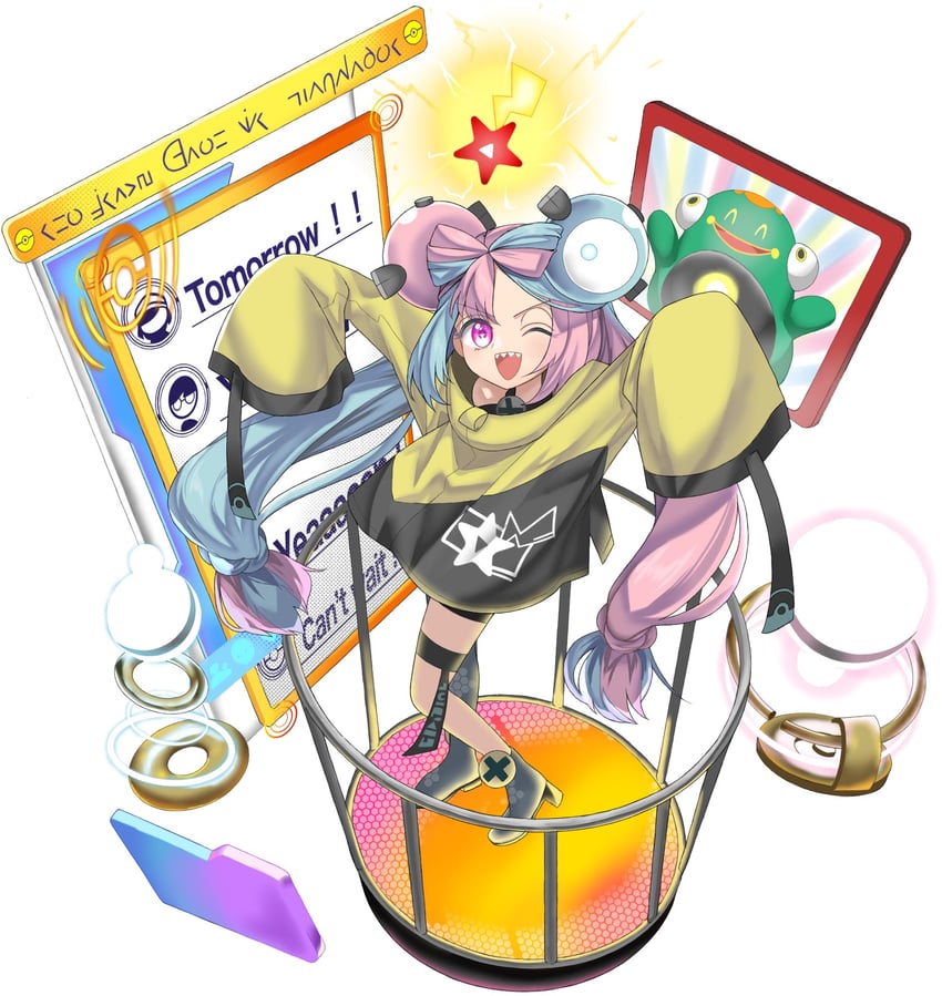 iono and bellibolt (pokemon and 1 more) drawn by keiki8296