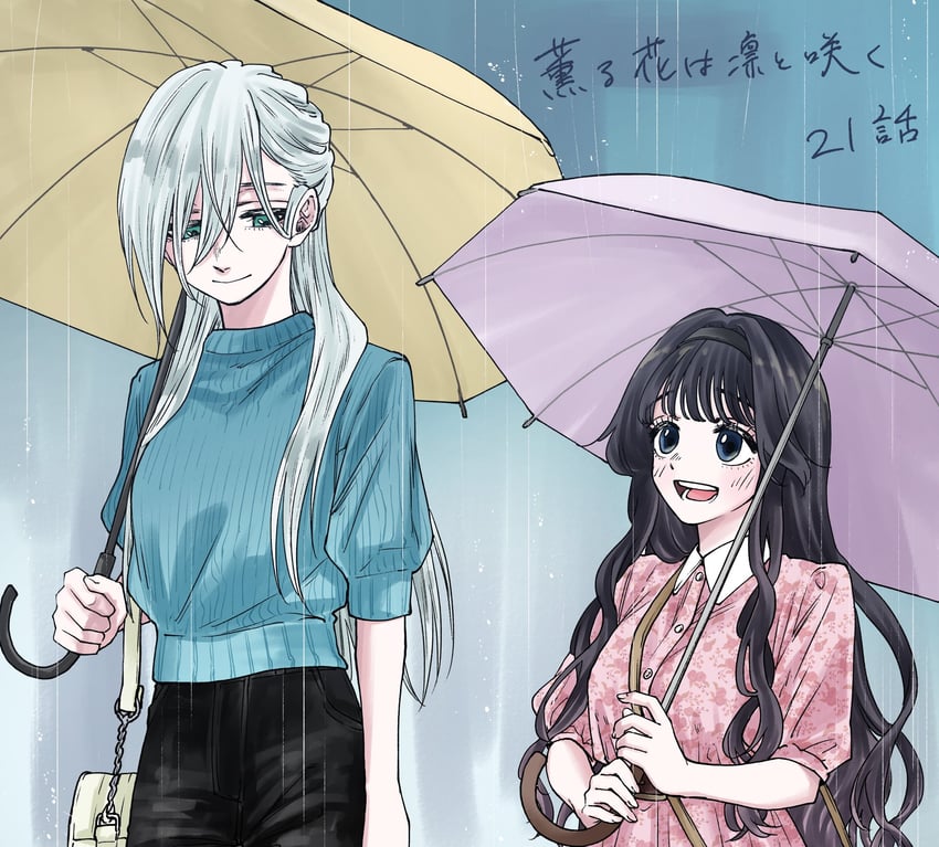 waguri kaoruko and hoshina subaru (kaoru hana wa rin to saku) drawn by mikami_saka