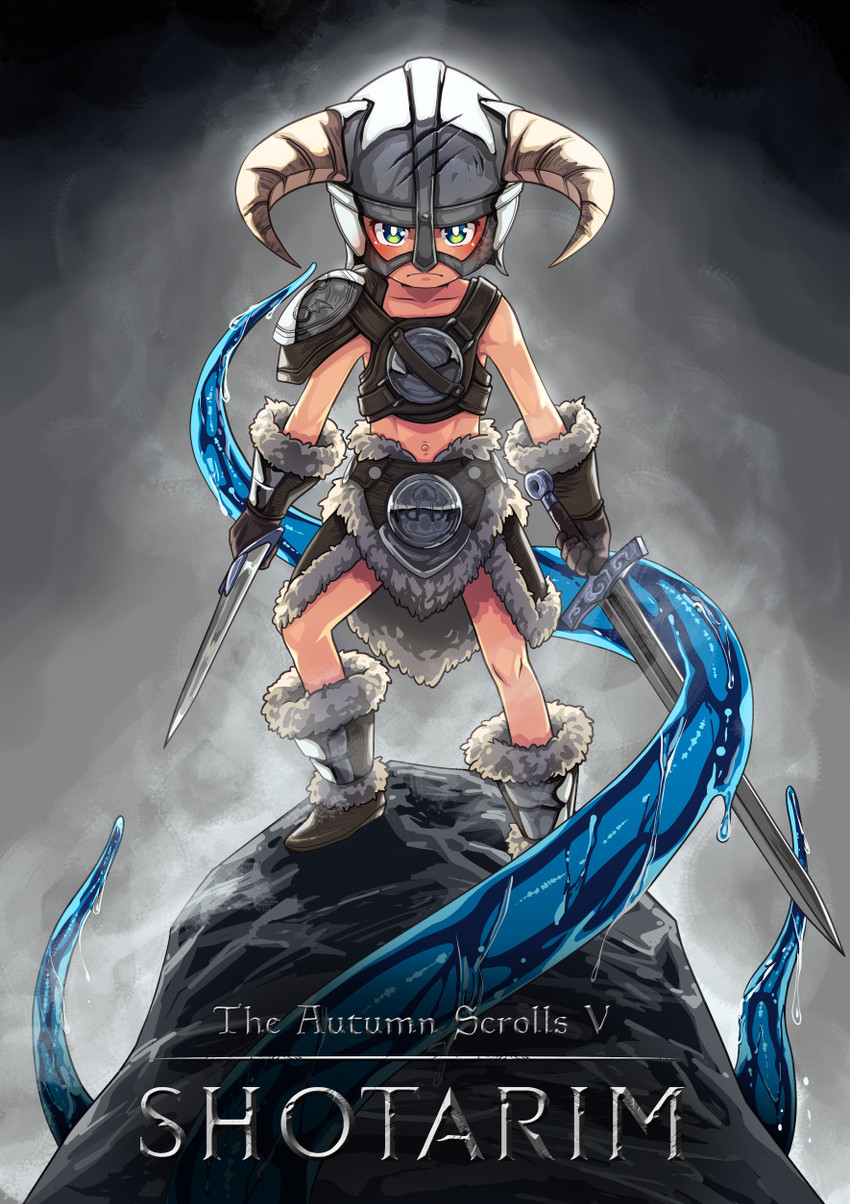 dovahkiin (the elder scrolls and 1 more) drawn by autumn_snow