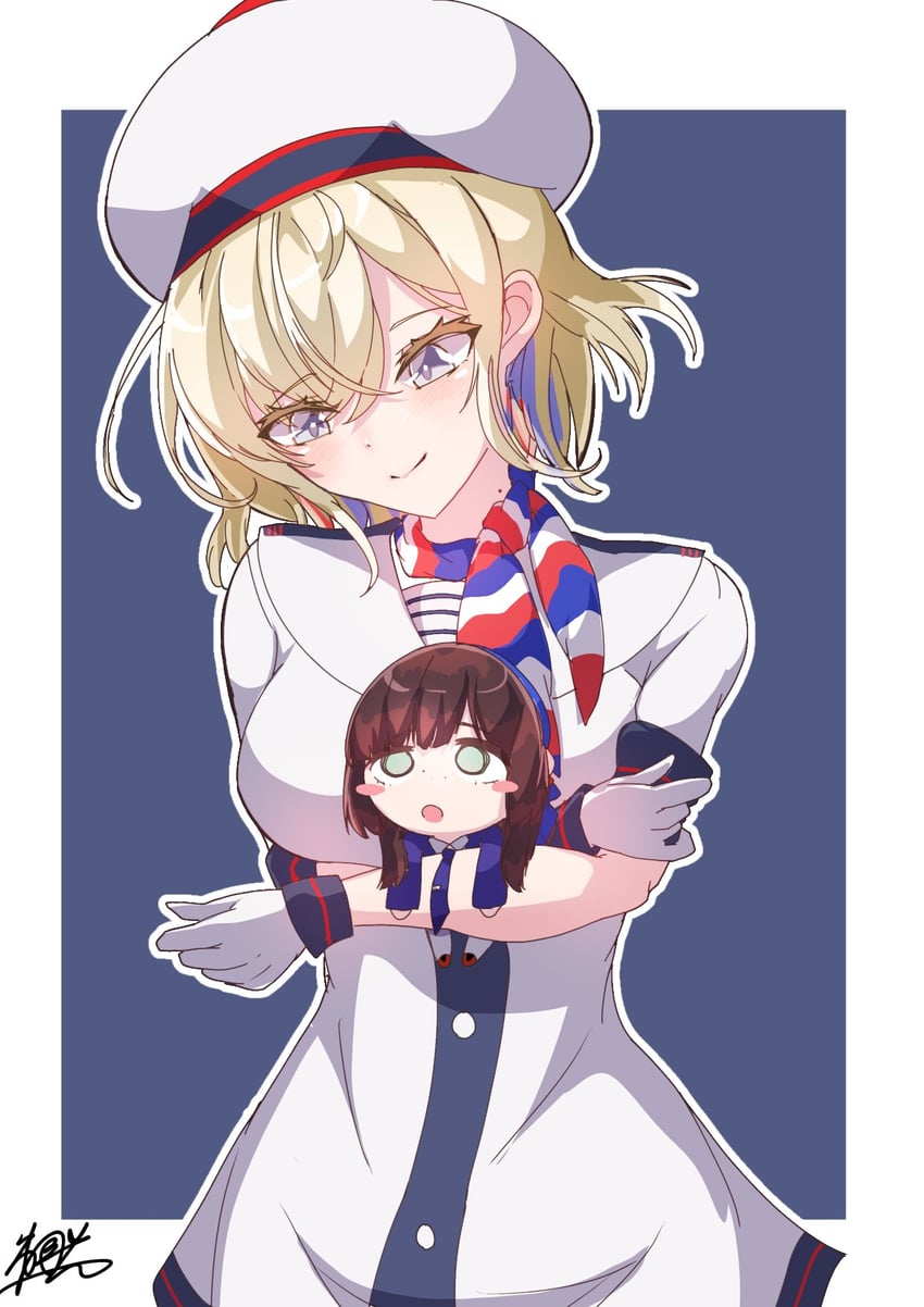 mogador and gloire (kantai collection) drawn by akatsuki_hikaru