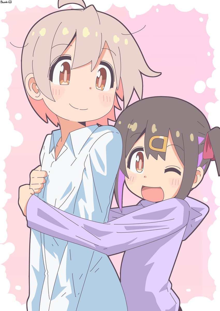 oyama mahiro and oyama mihari (onii-chan wa oshimai!) drawn by bambi2000line