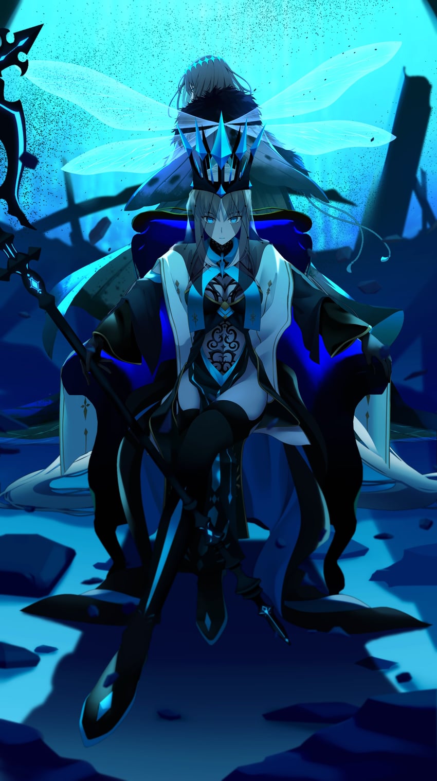 morgan le fay and oberon (fate and 1 more) drawn by morita_yuu