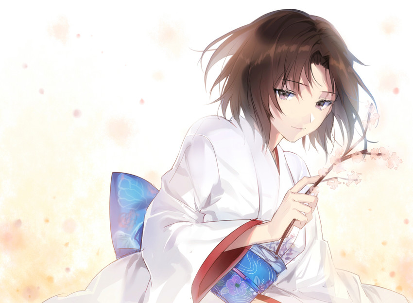 ryougi shiki and void shiki (fate and 2 more) drawn by qingshui_ai