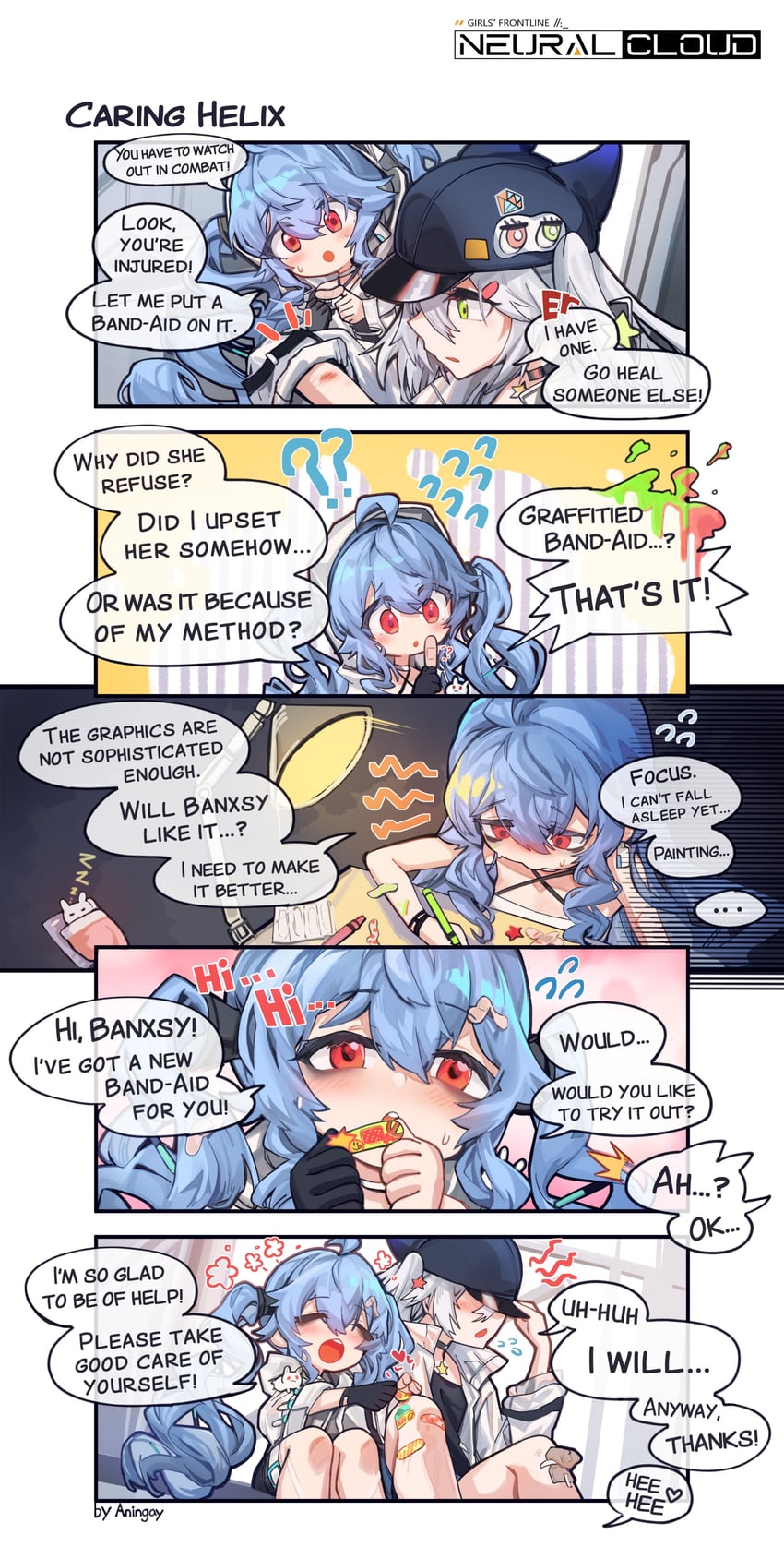 helix and banxsy (girls' frontline and 1 more) drawn by aningay