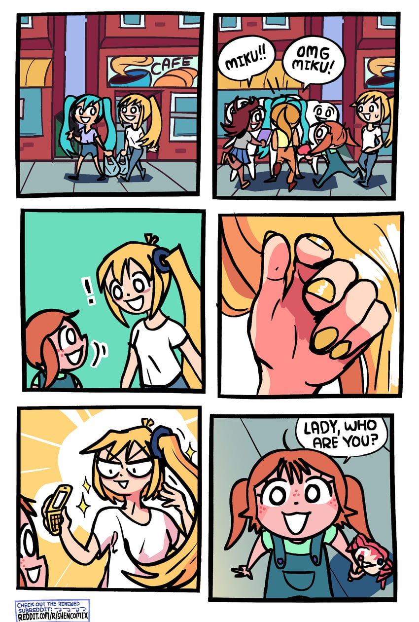 hatsune miku, kasane teto, and akita neru (vocaloid and 2 more) drawn by shenanigansen