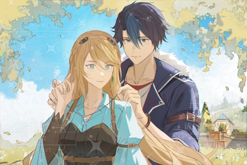 van arkride and elaine auclair (eiyuu densetsu and 2 more) drawn by crystal691827