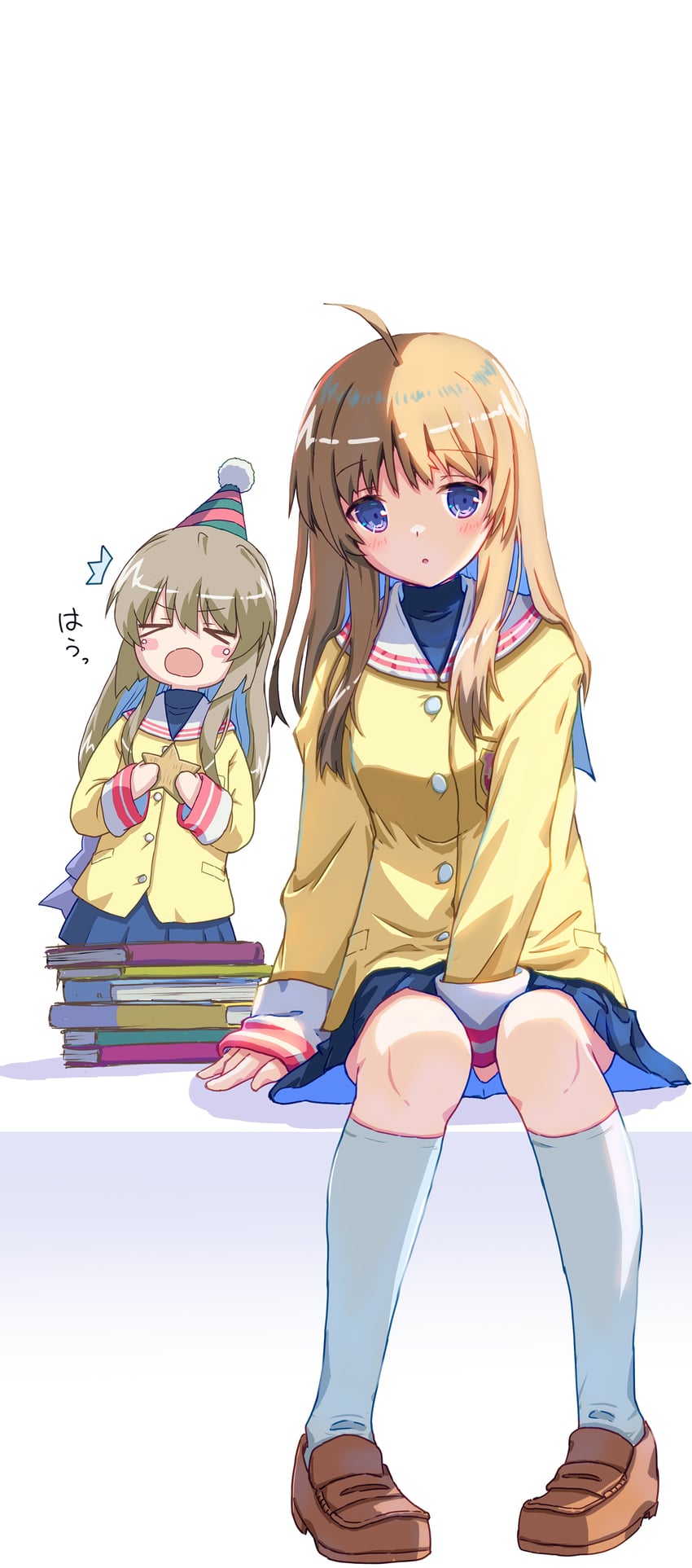 ibuki fuuko and miyazawa yukine (clannad) drawn by akayama_yukihe