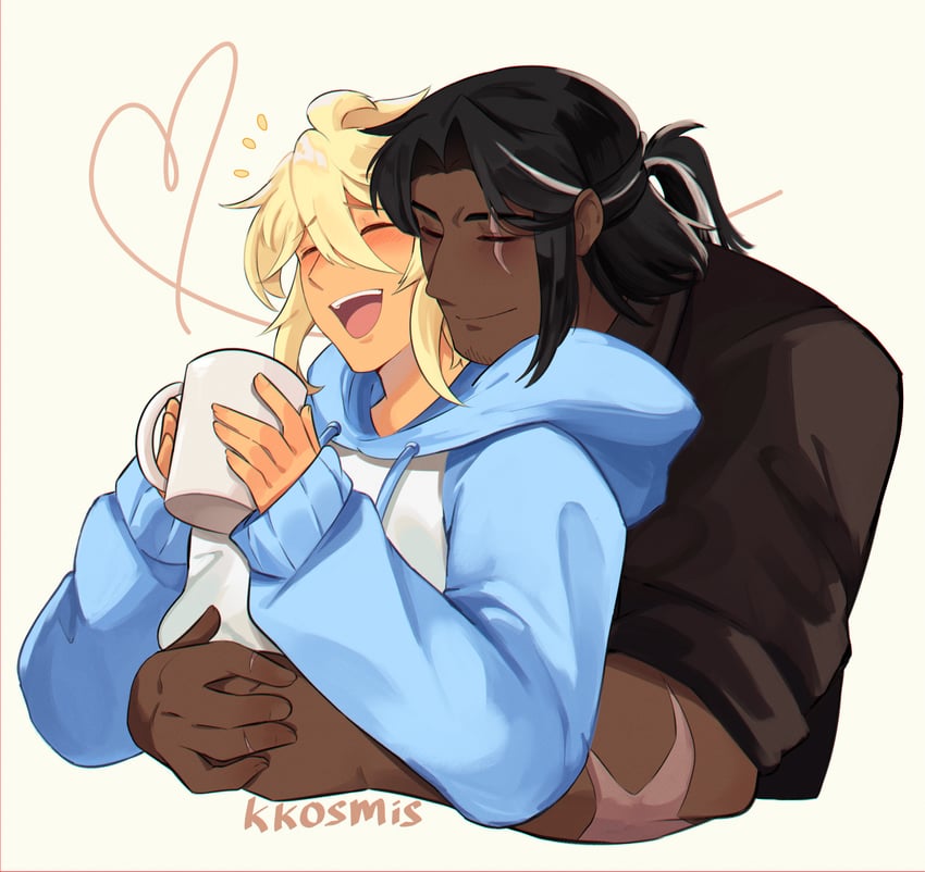 dark choco cookie and knight cookie (cookie run) drawn by kosmis