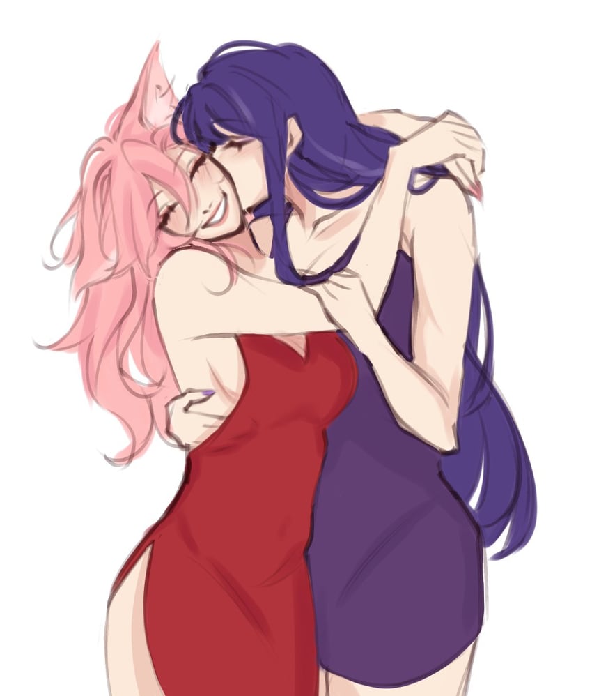 raiden shogun and yae miko (genshin impact) drawn by miaueimiko