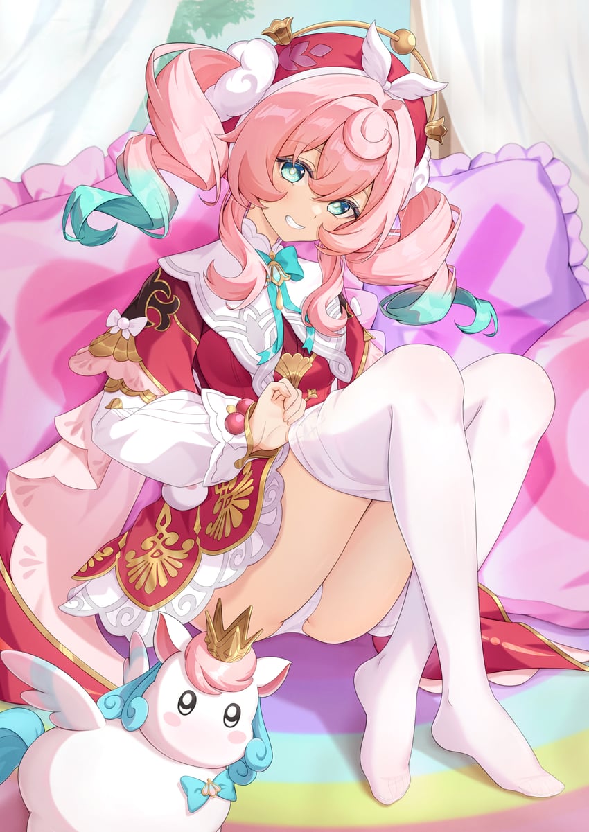 hyacine and little ica (honkai and 1 more) drawn by jinyc_yilan