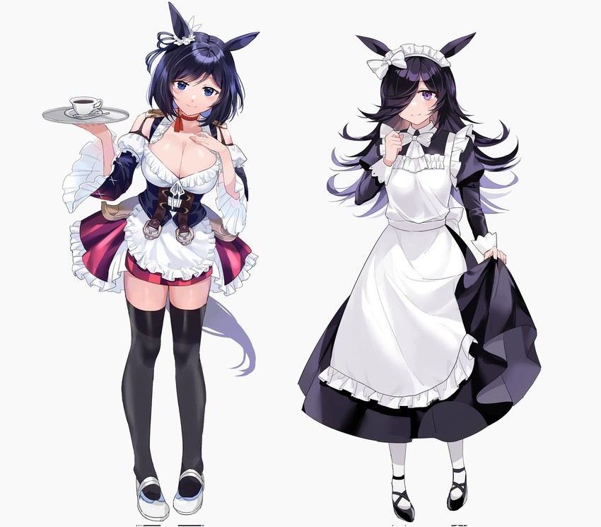 rice shower and eishin flash (umamusume) drawn by akitsuki_(oenothera)