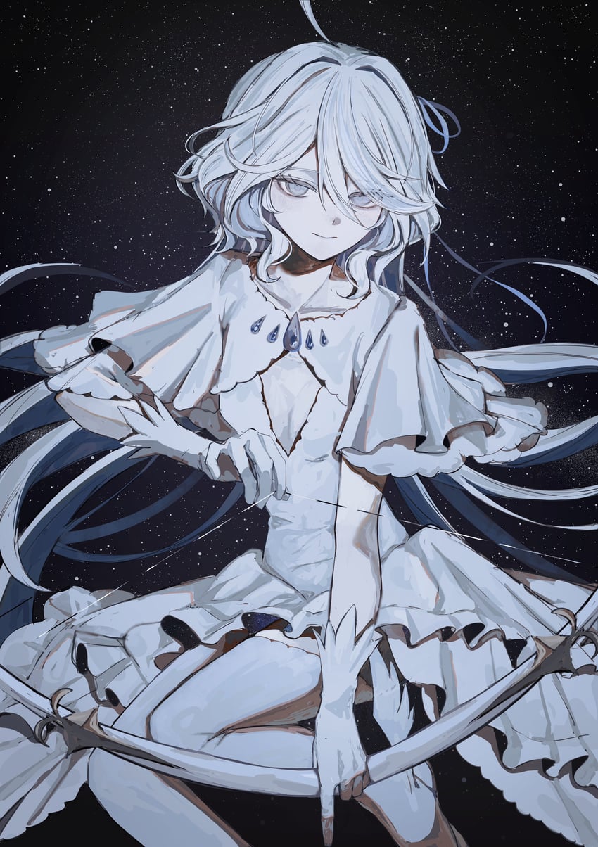 kaname madoka, furina, and ultimate madoka (genshin impact and 1 more) drawn by koumimi