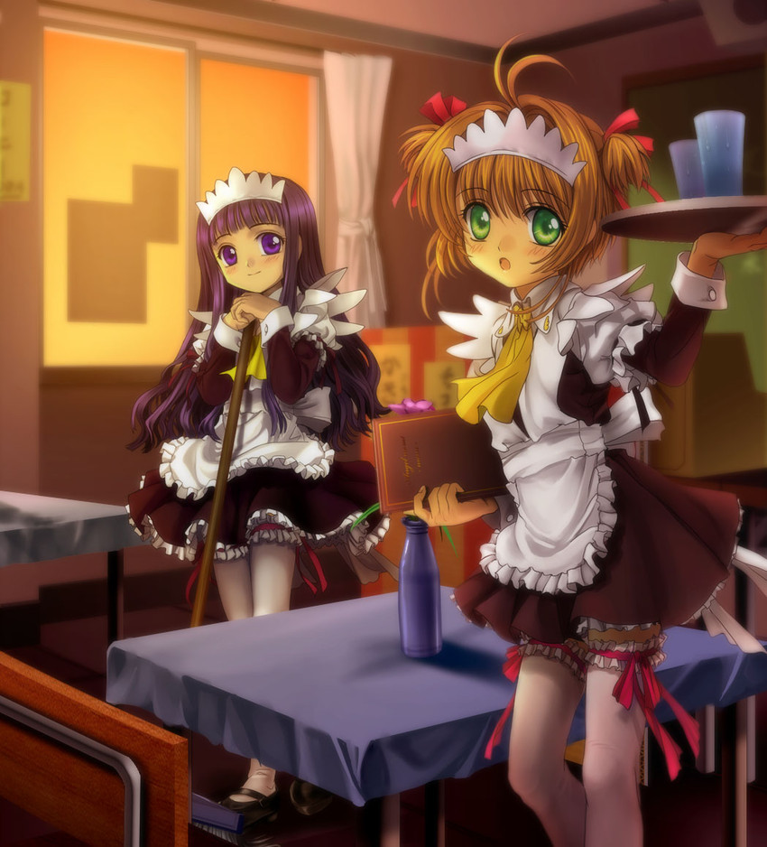 kinomoto sakura and daidouji tomoyo (cardcaptor sakura) drawn by mutsuki_(moonknives)