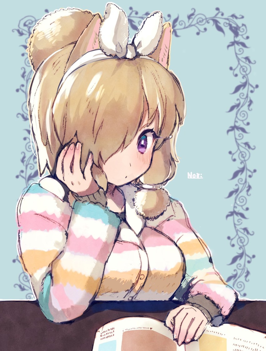 alpaca suri (kemono friends and 1 more) drawn by noamem