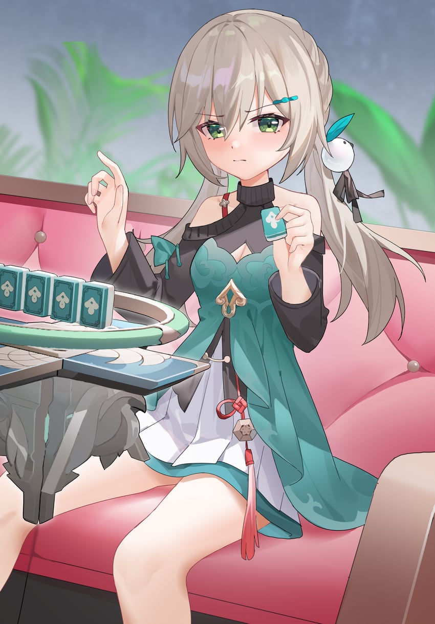 qingque (honkai and 1 more) drawn by mofan_sama