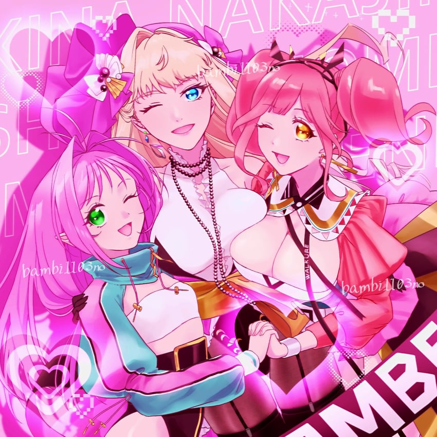 sheryl nome, makina nakajima, and mylene jenius (macross and 4 more) drawn by anno_(bambi1103no)
