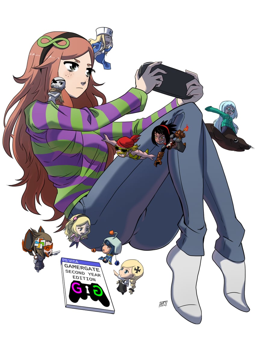 vivian james, reddit-tan, hulk hogan, tay tweets, and lillian woods (4chan and 2 more) drawn by kukuruyo