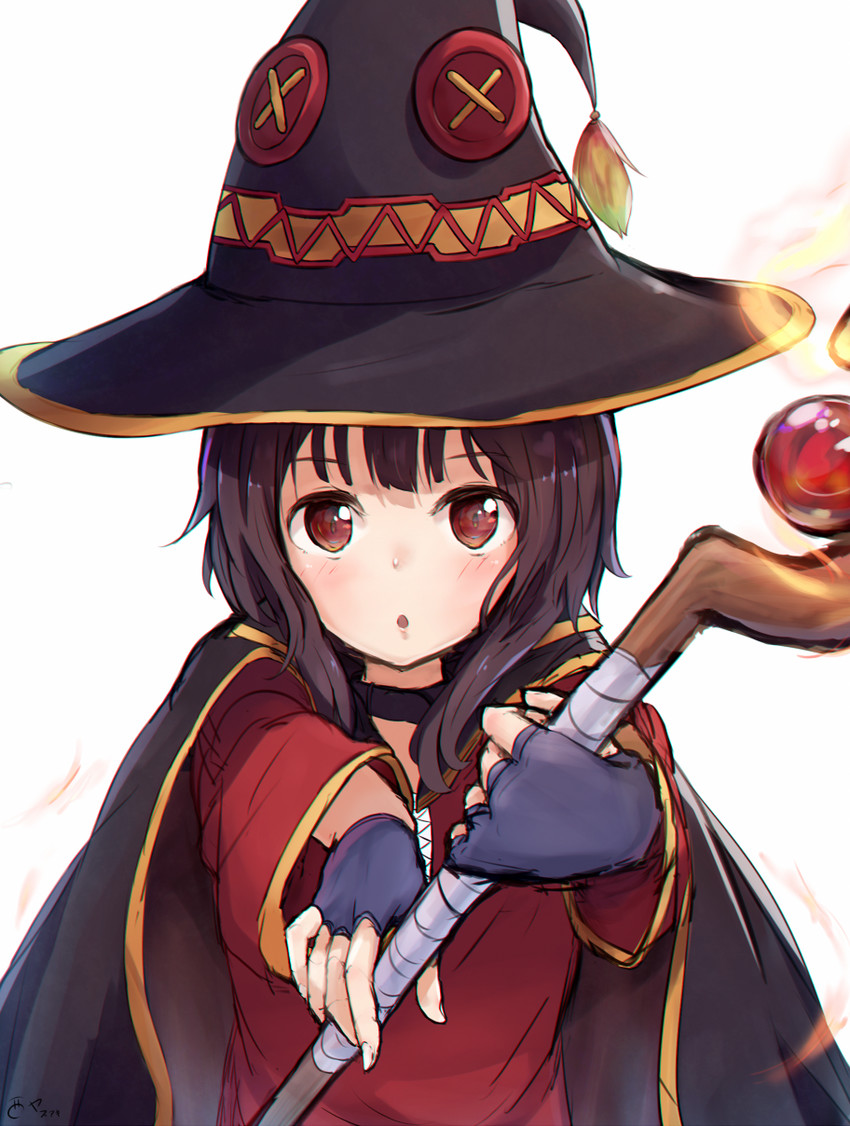 megumin (kono subarashii sekai ni shukufuku wo!) drawn by nishi_yasuaki