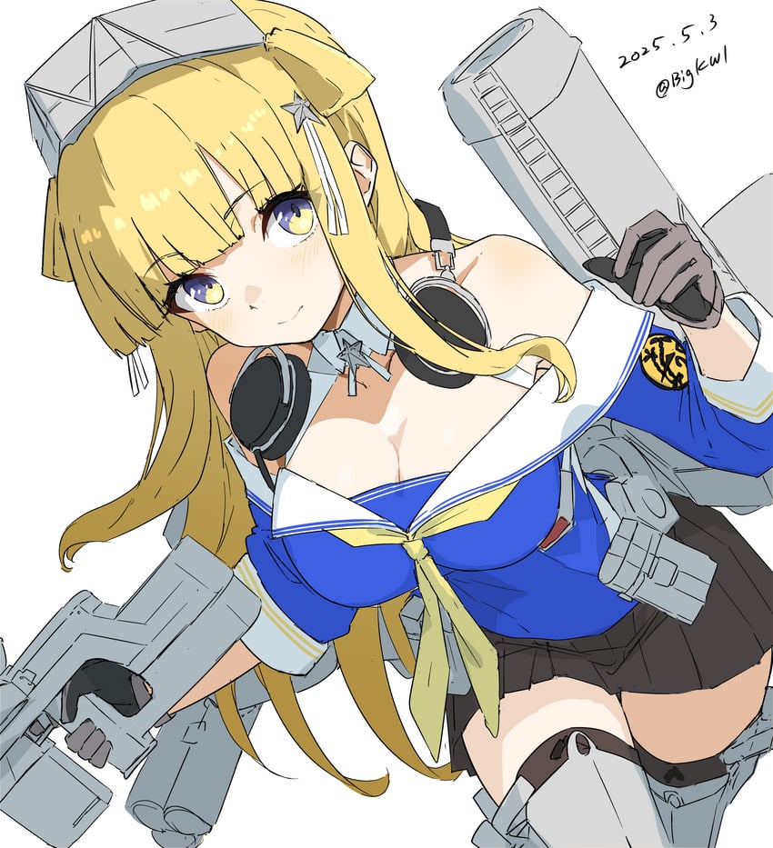 fletcher and fletcher mk ii (kantai collection) drawn by bigkwl