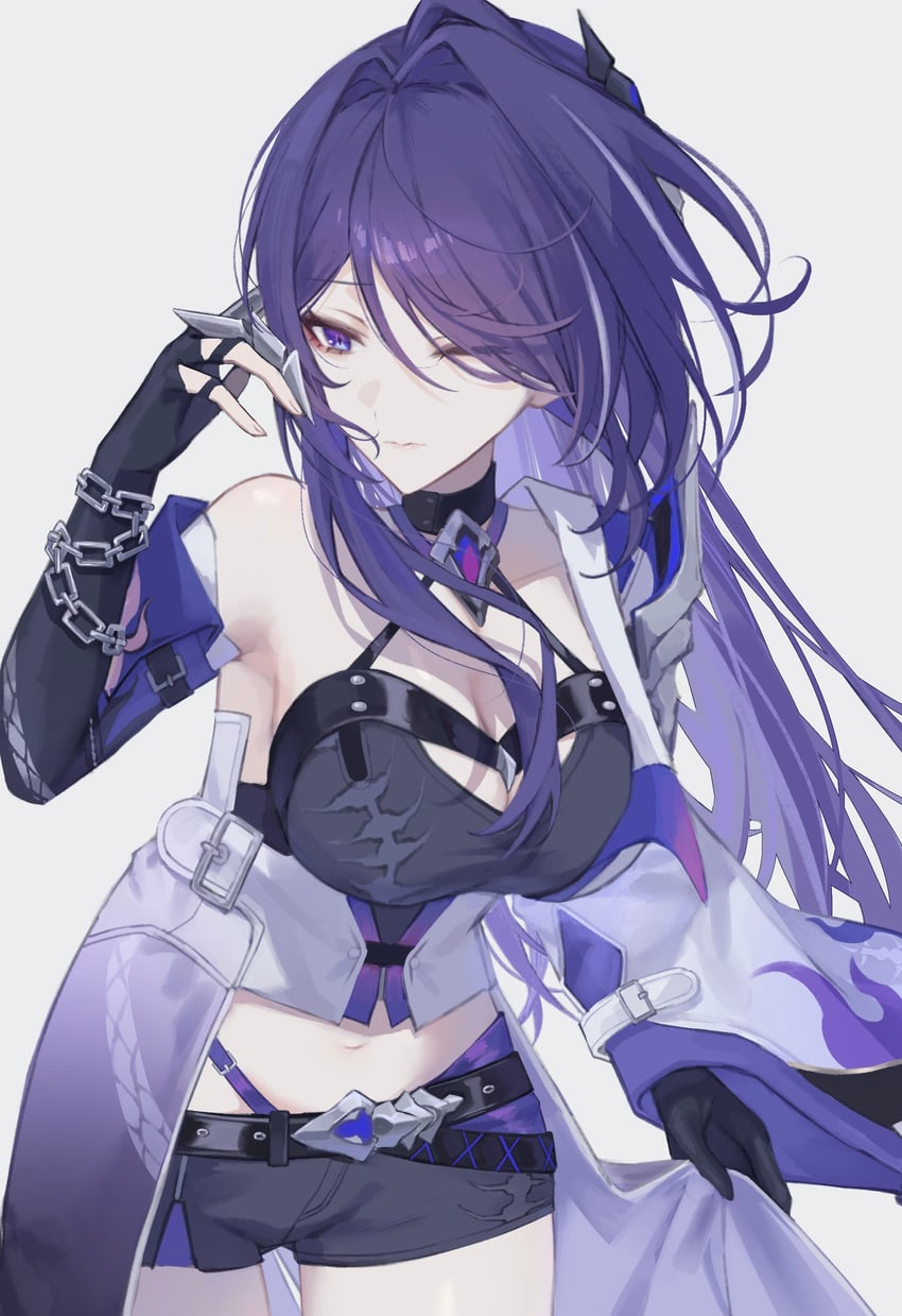 acheron (honkai and 1 more) drawn by klq_gm