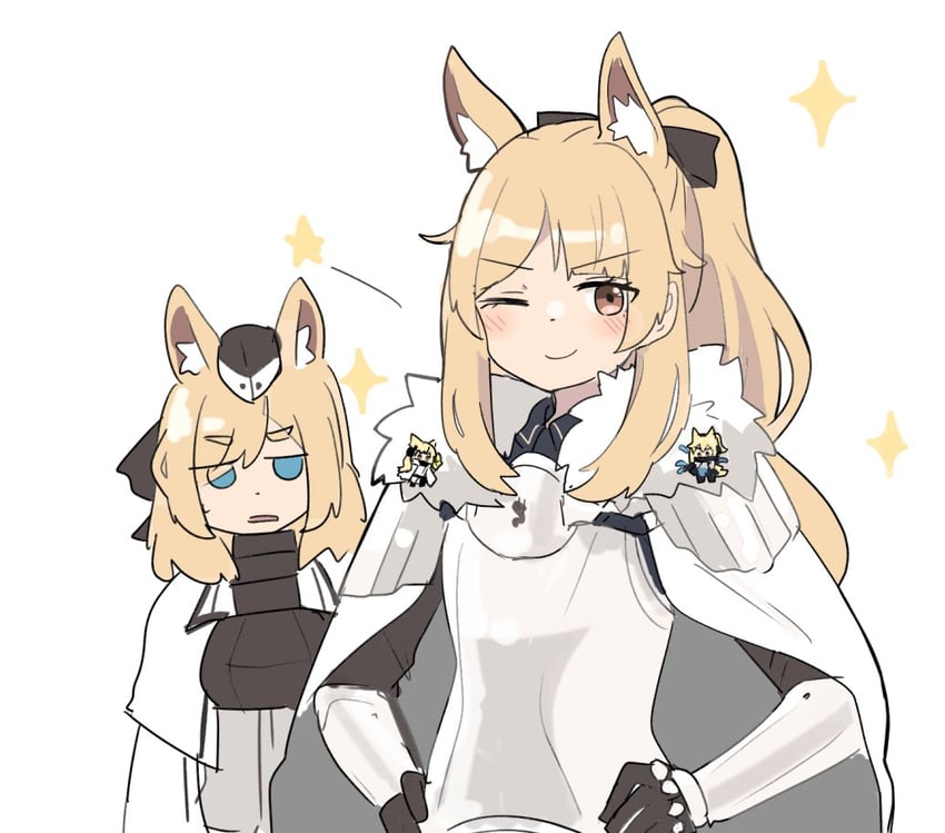 nearl, blemishine, whislash, and nearl the radiant knight (arknights) drawn by kumamoto_aichi