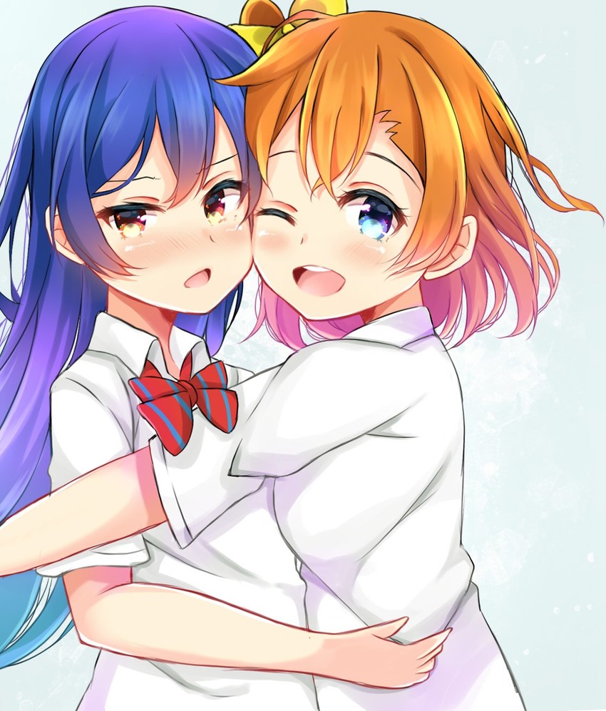 sonoda umi and kosaka honoka (love live! and 1 more) drawn by dorisu2