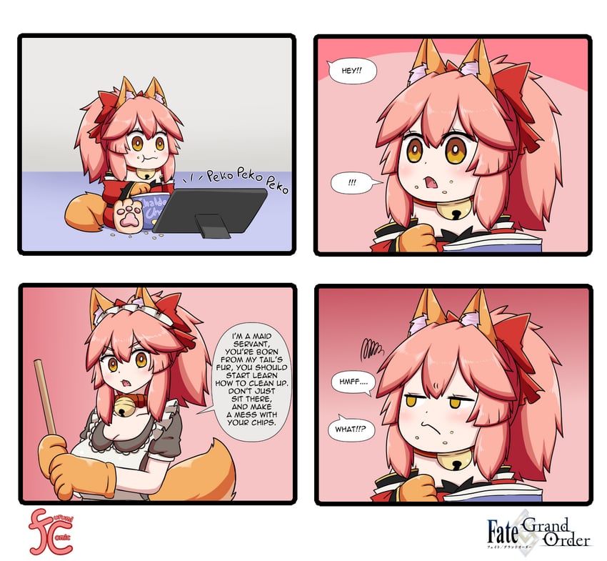 tamamo and tamamo cat (fate and 1 more) drawn by keita_naruzawa